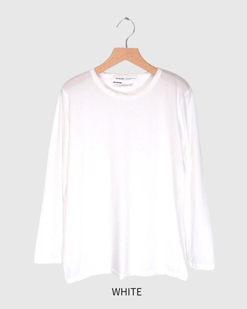 強撚天竺クルーネックロングスリーブ