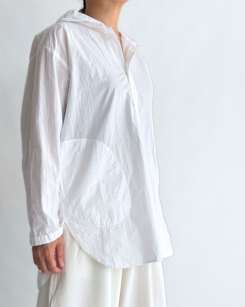 フーディ プルオーバーシャツ White