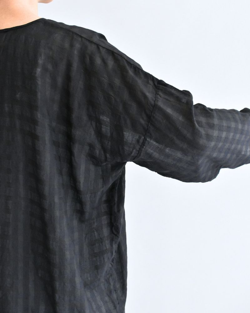 DROP SHOULDER SMOCK Black