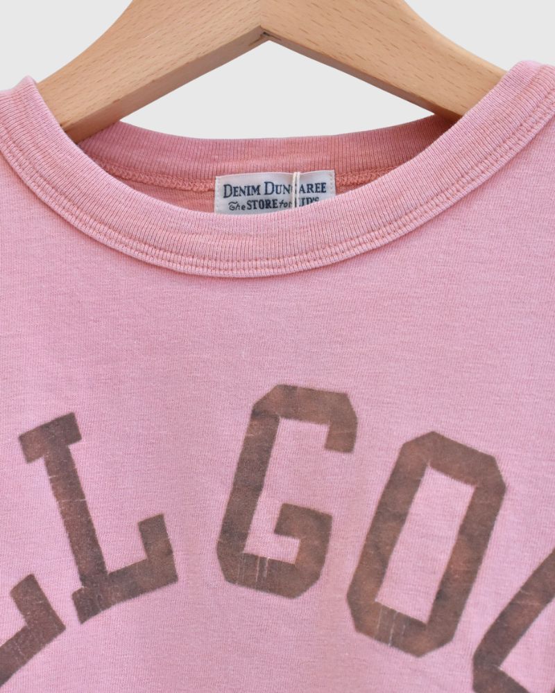 ビンテージコットン天竺 ALL GOOD Tシャツ (LADIES) Pink