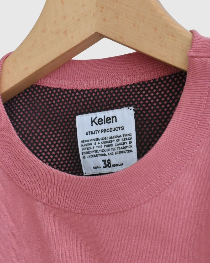 【sale】SIDE POCKET SWEAT TEE 'GRAS-2' Pink