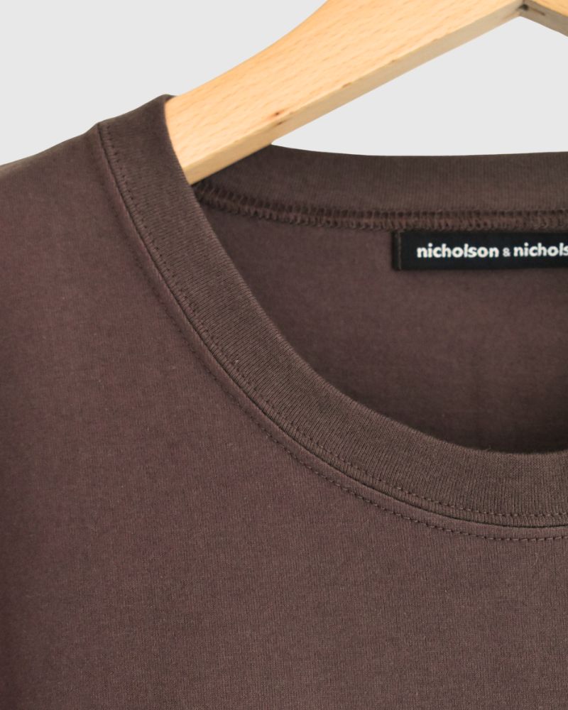 CALM フレンチスリーブTシャツ Brown