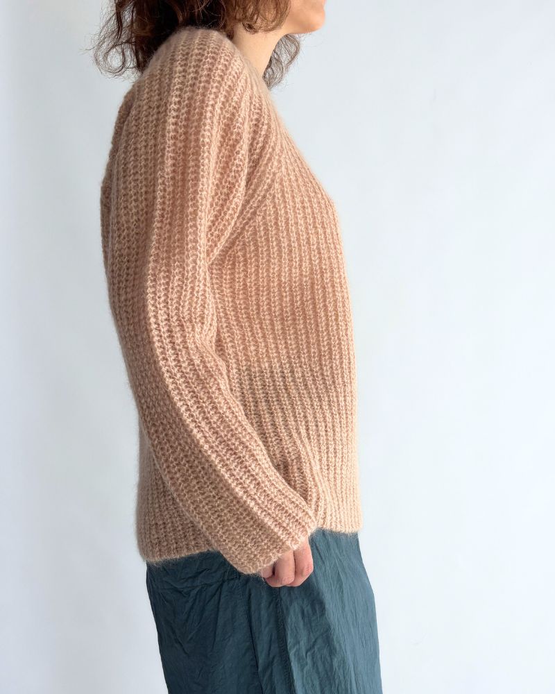 モヘアプルオーバー PinkBeige