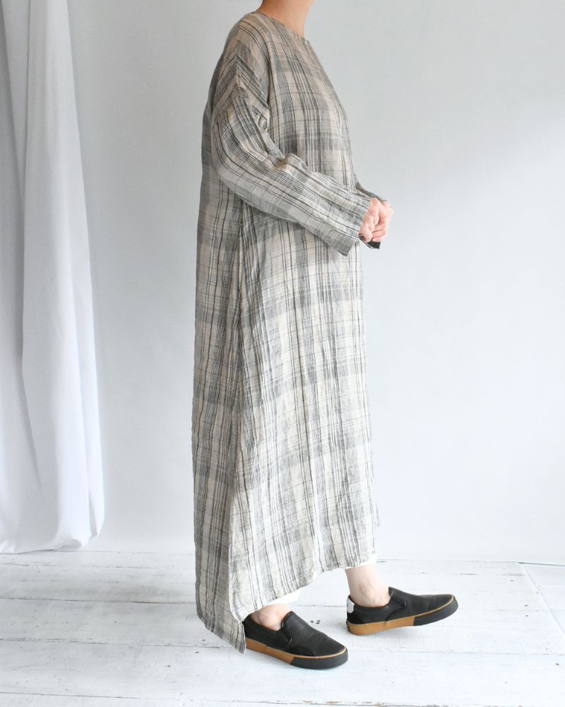 チェックドレス Natural