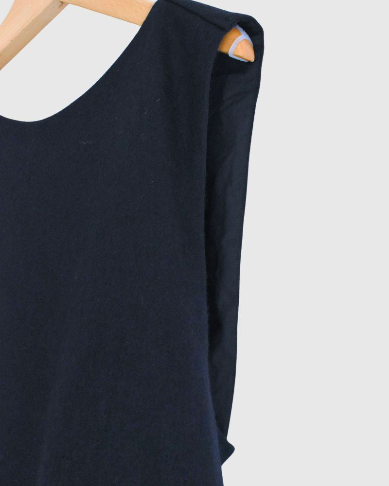 フラノウール クロスベスト Navy