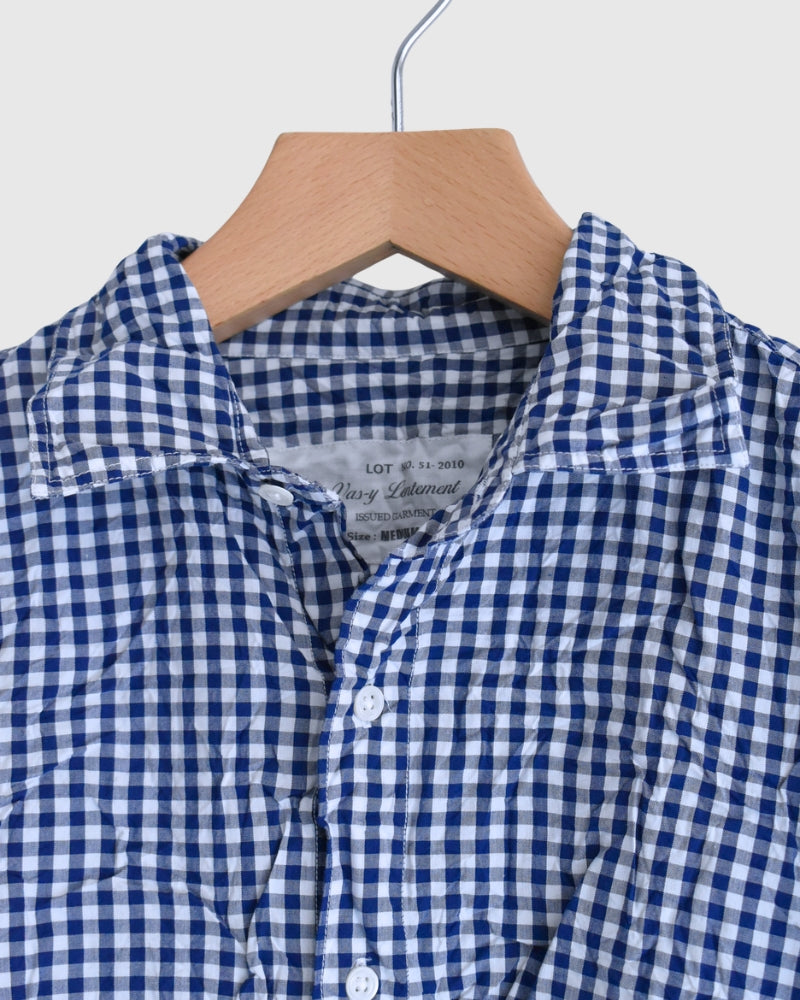 REGULAR COLLAR L/SL SHIRTS BlueGingham