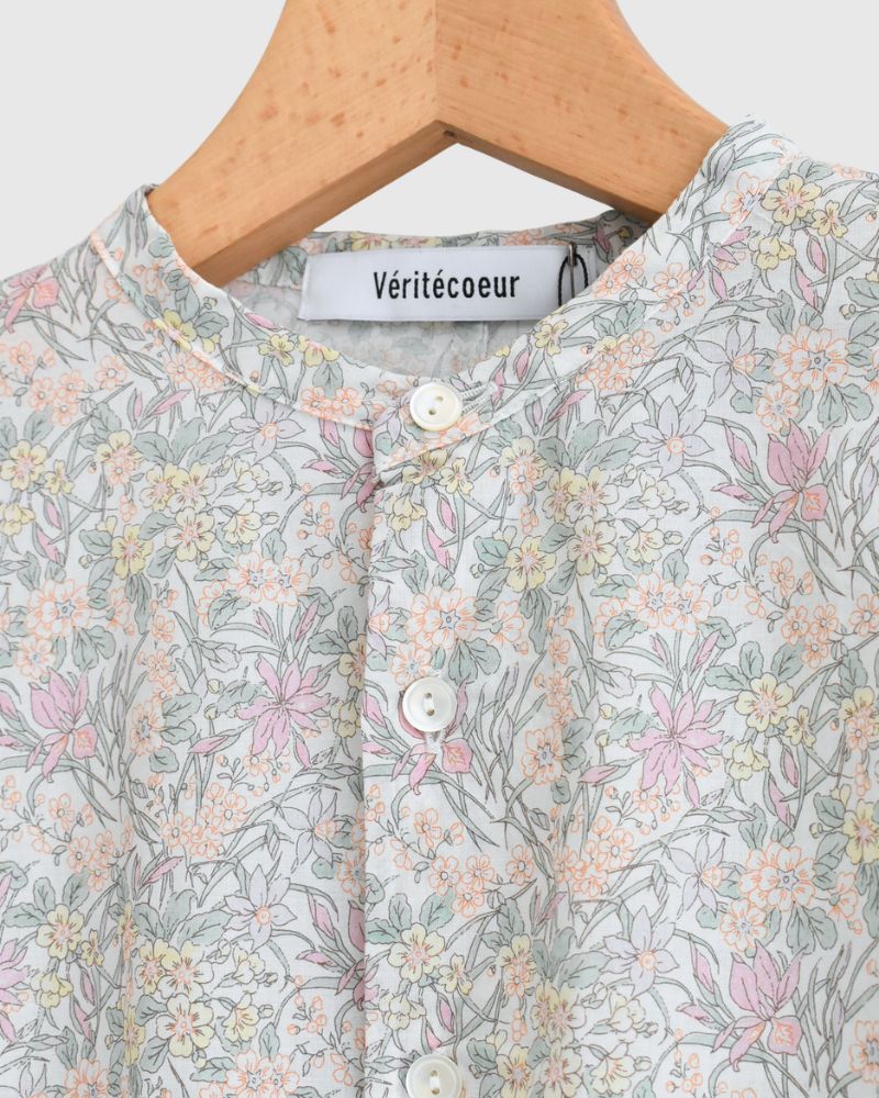 LIBERTY PRINT シャツブラウス Iris