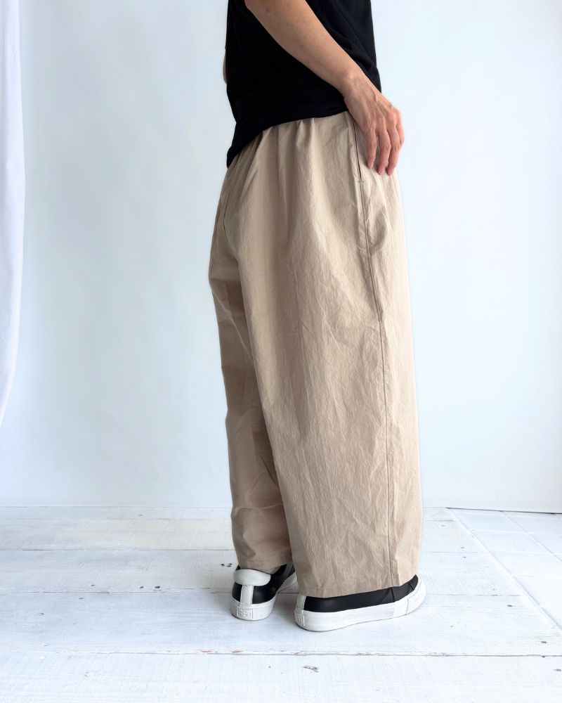 リラックスコットンワイドパンツ Beige