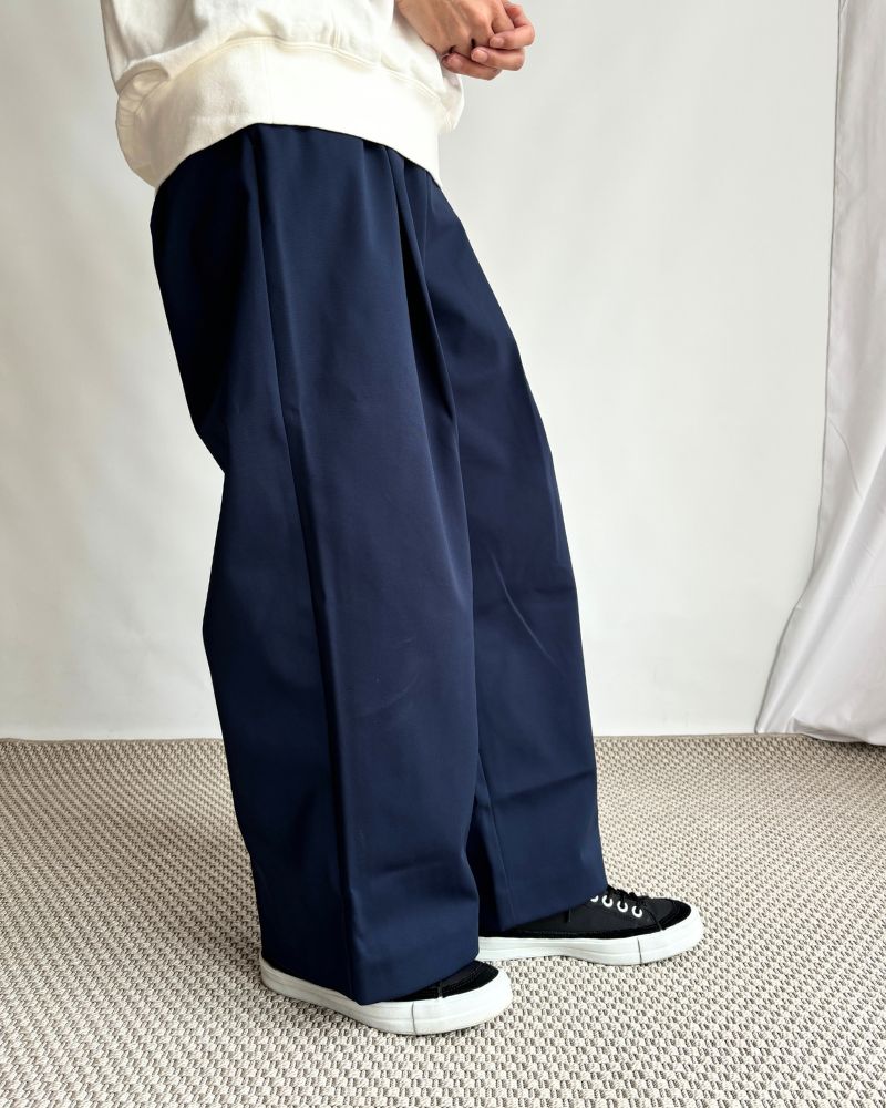 ストレートタックパンツ Navy