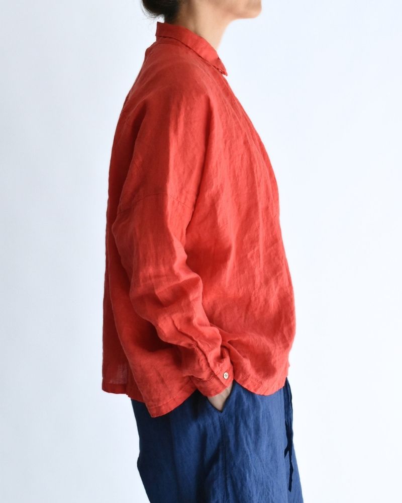 フレンチリネンシャツ Red