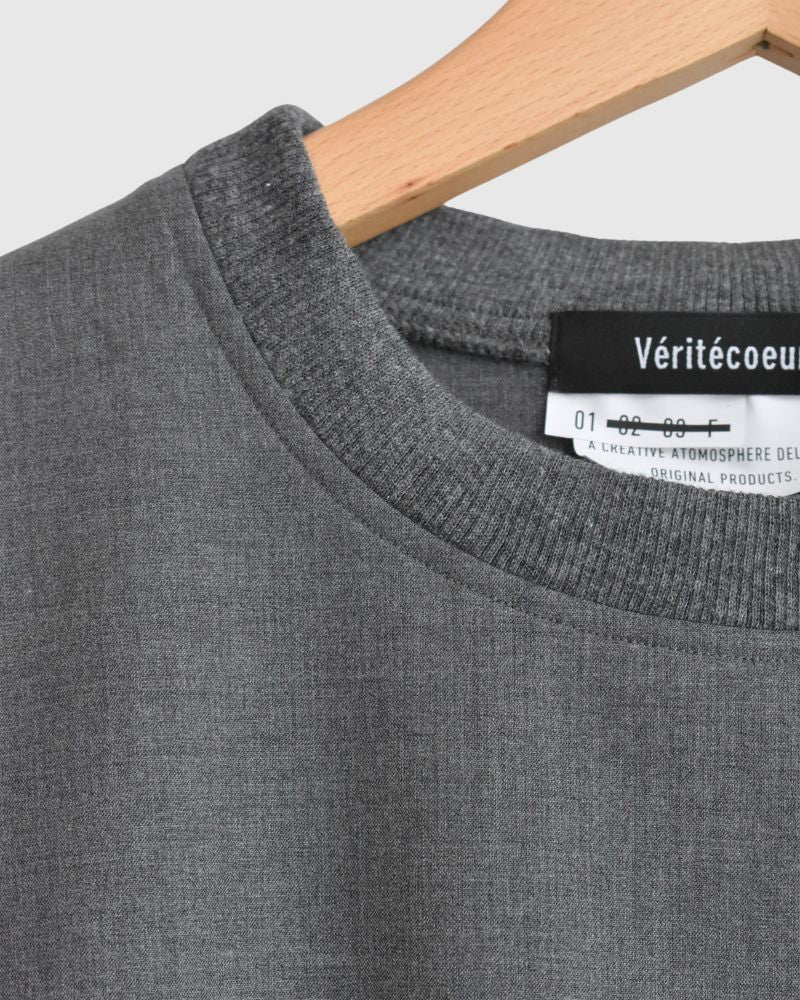 ユニセックスドローストリングプルオーバー Gray