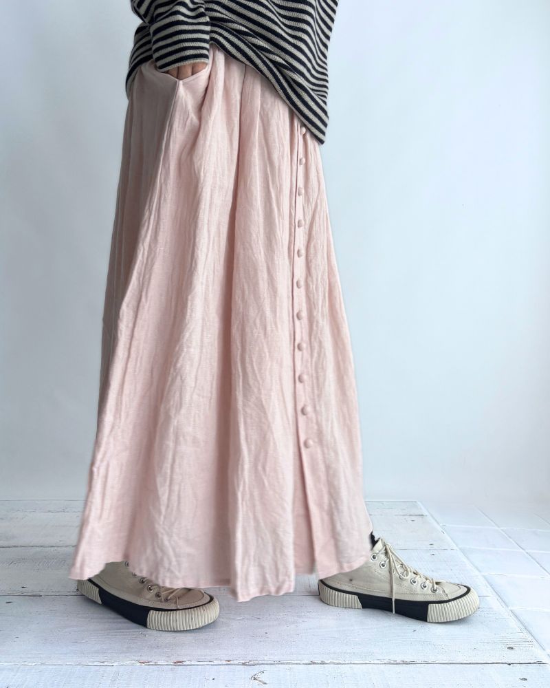 フレンチリネンスカート Pink