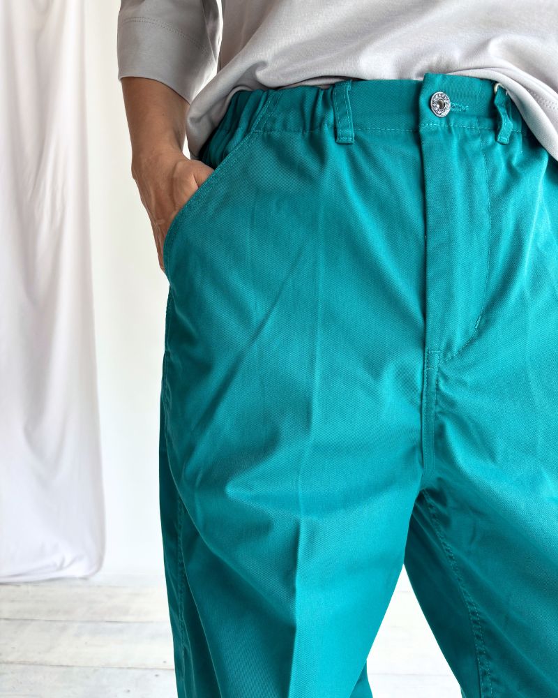 PE/Cツイル センタープレスパンツ LightGreen