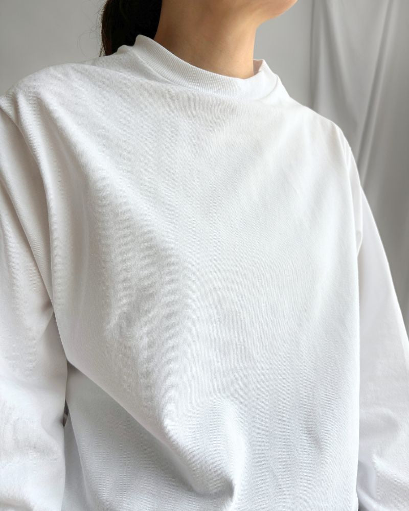 テンジククルーネックL/S TEE White