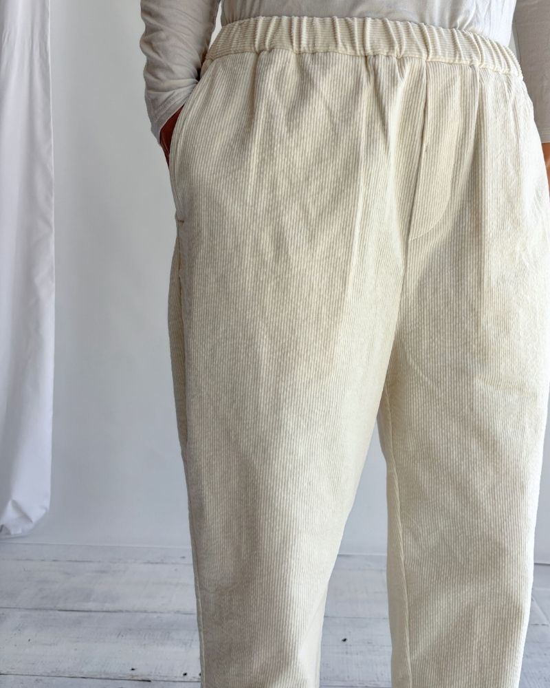 11WALE CORDUROY EASY TAPERED PANTS OffWhite