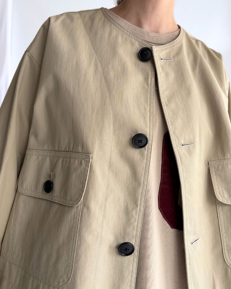 ROCKY-GABA カラーレスジャケット Beige