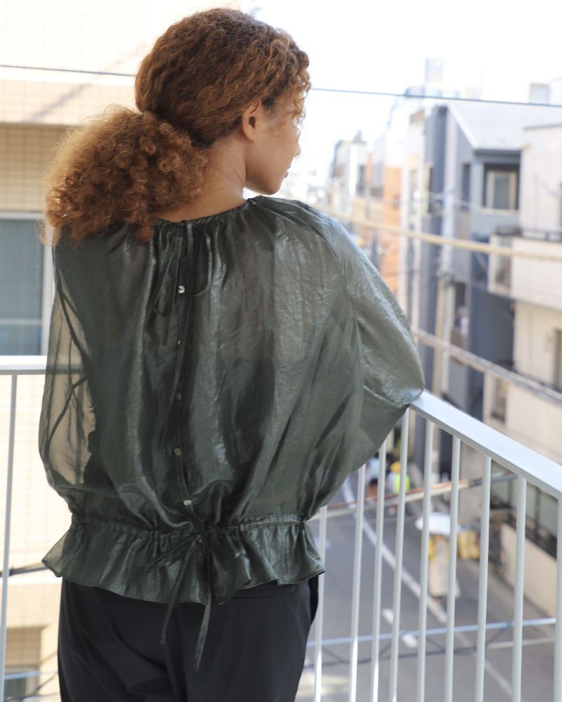 【予約】S/S 8T008 2wayギャザーシャツ（4月）