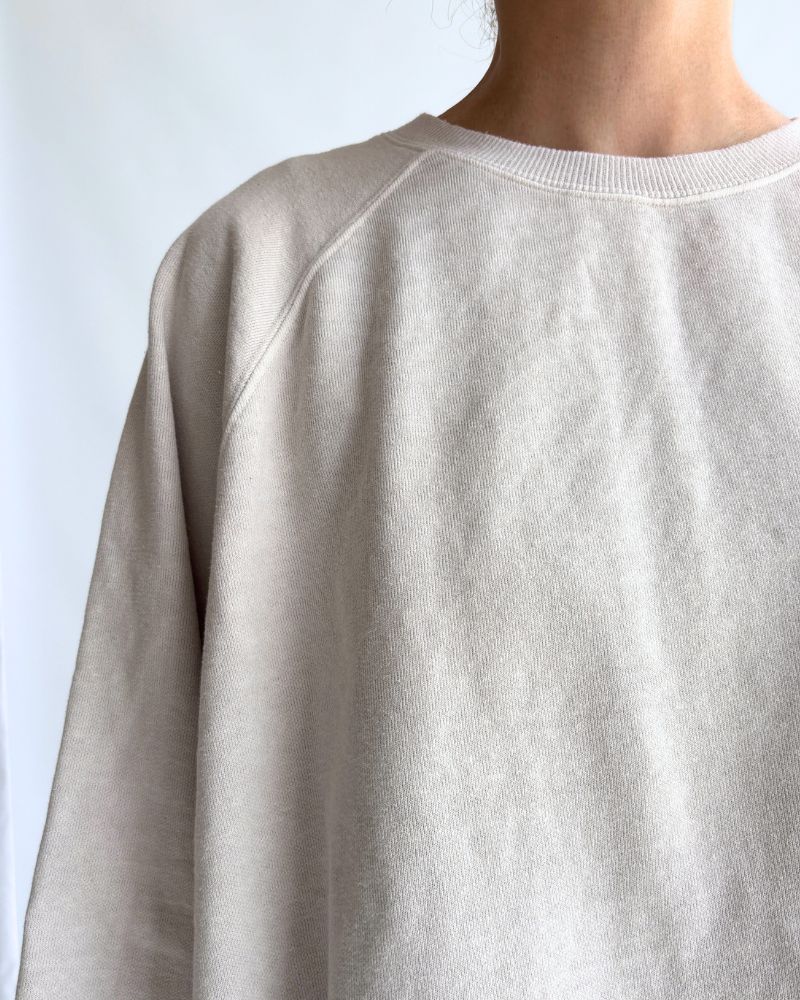 Pigment dye スウェットL/S Ivory