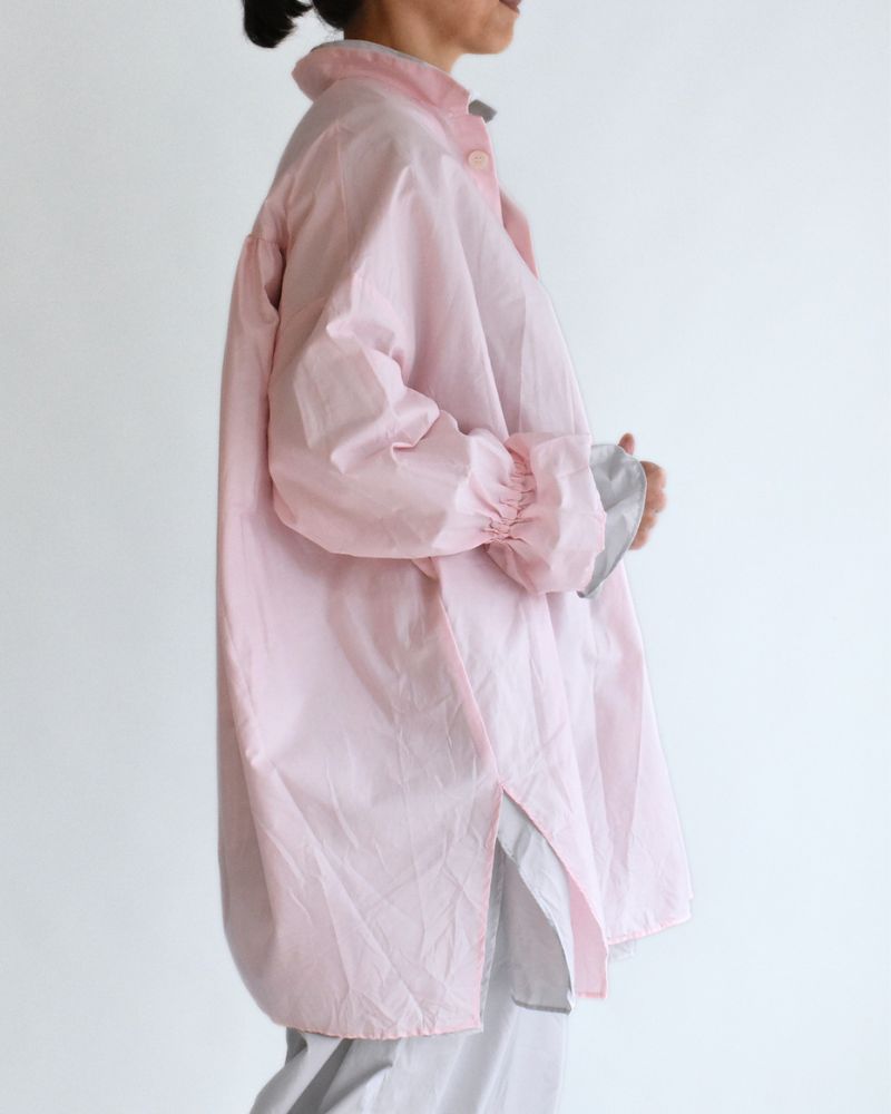 カフスフリル オーバーシャツ Pink