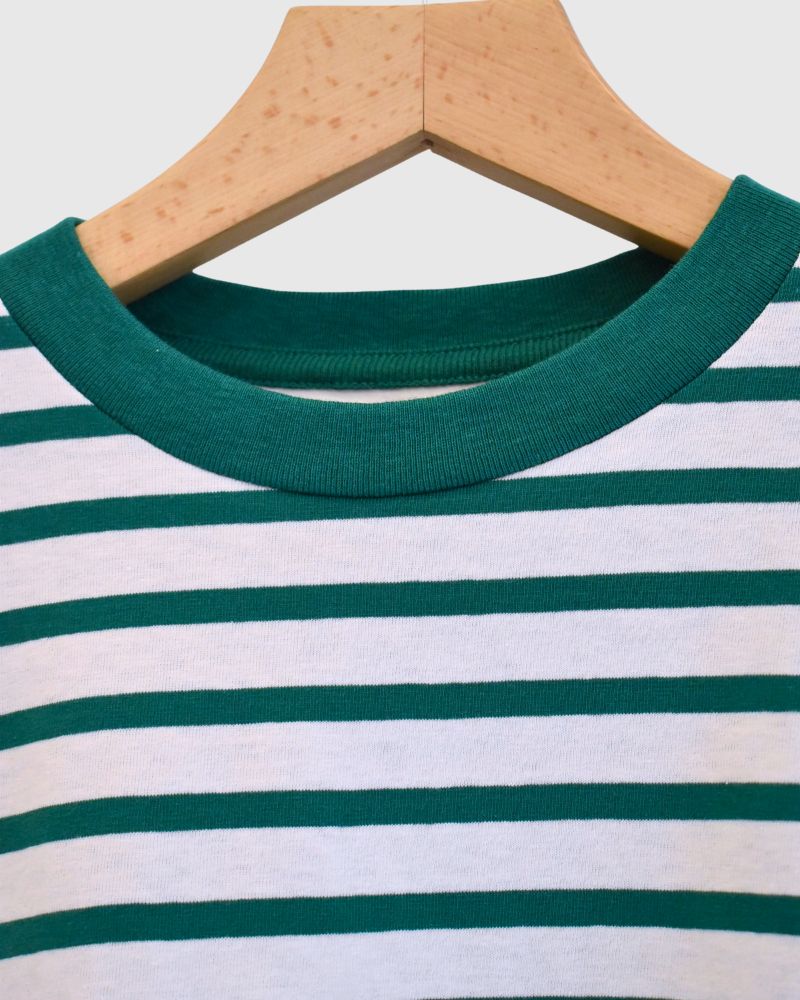 taco cotton ボーダーL/S Pink/Green