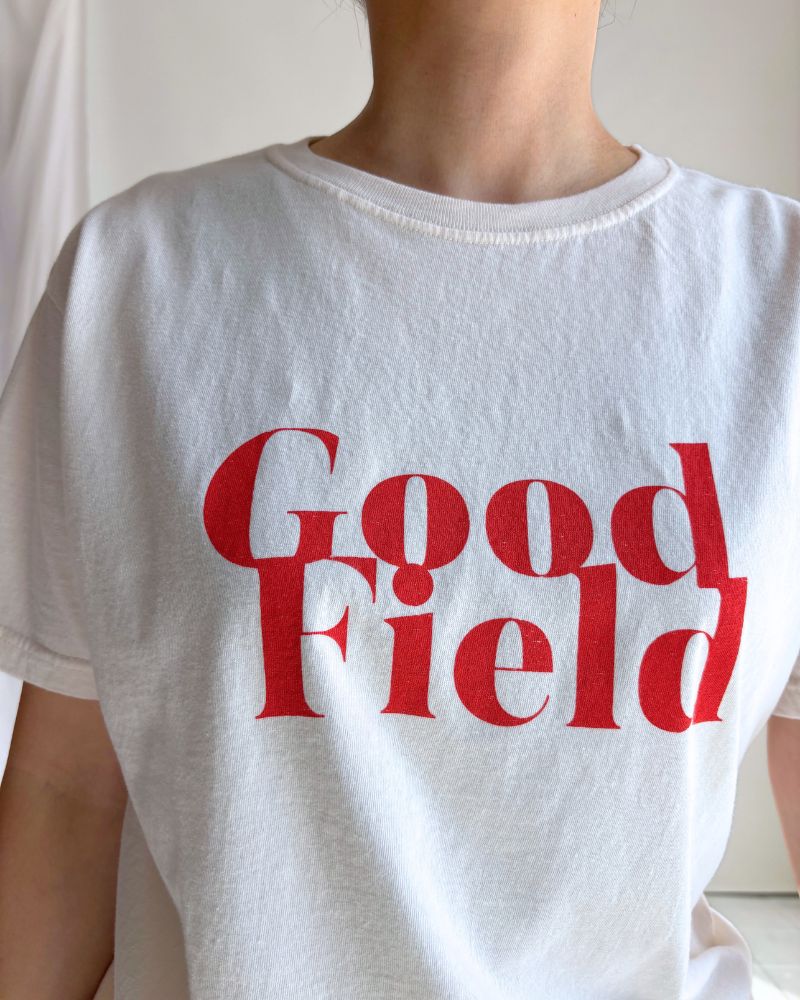 "DIAGONAL GFIELD" 4.4oz CREW-NECK S/SL T-SHIRT