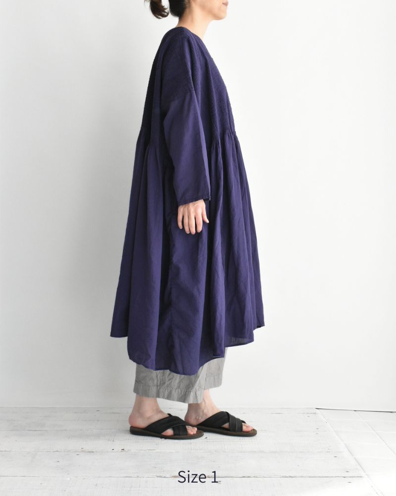 MINI PINTUCK PULLOVER DRESS Purple