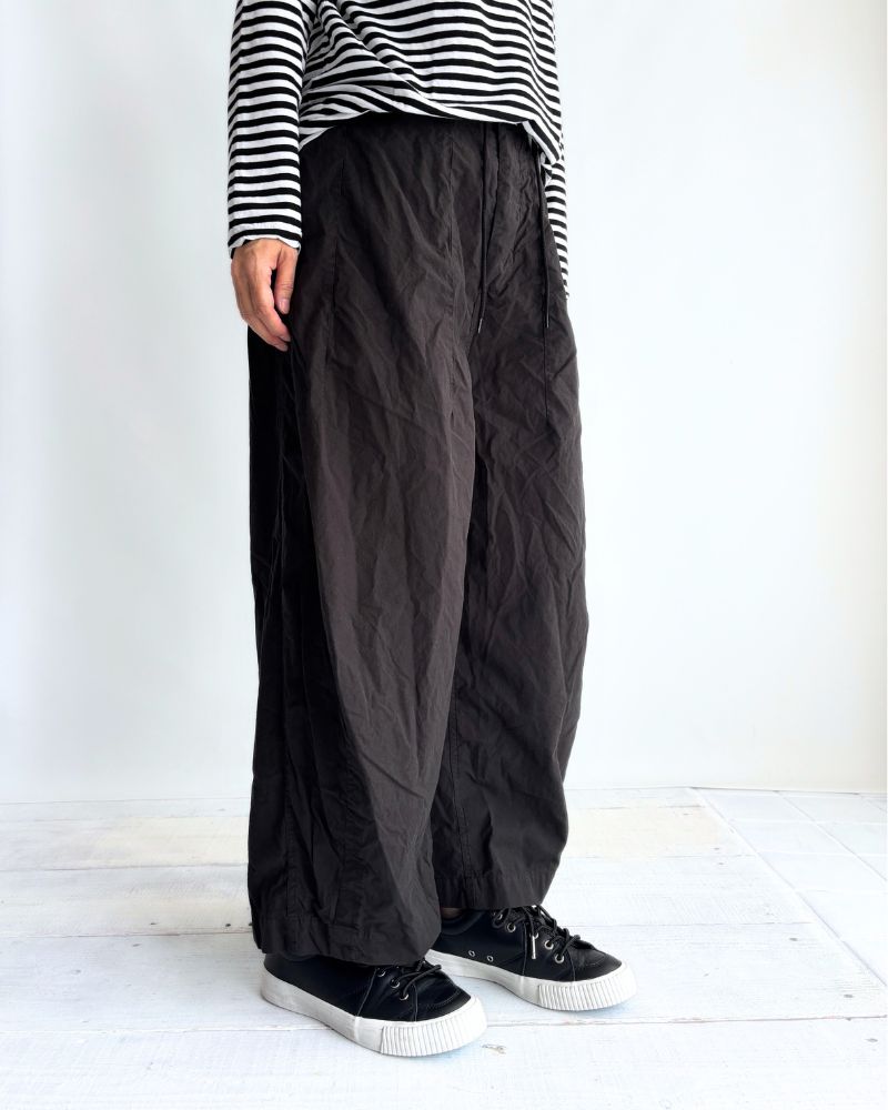 コットンシルクパンツ Black