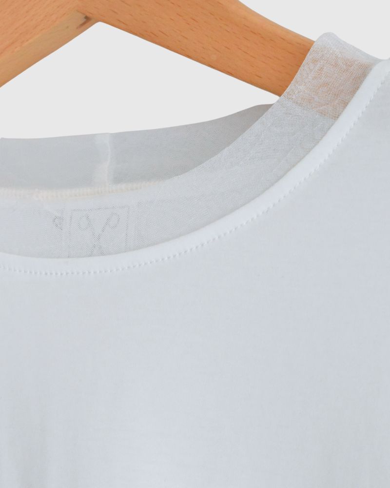 ANAIA SMOOTH/TULLE プルオーバー White