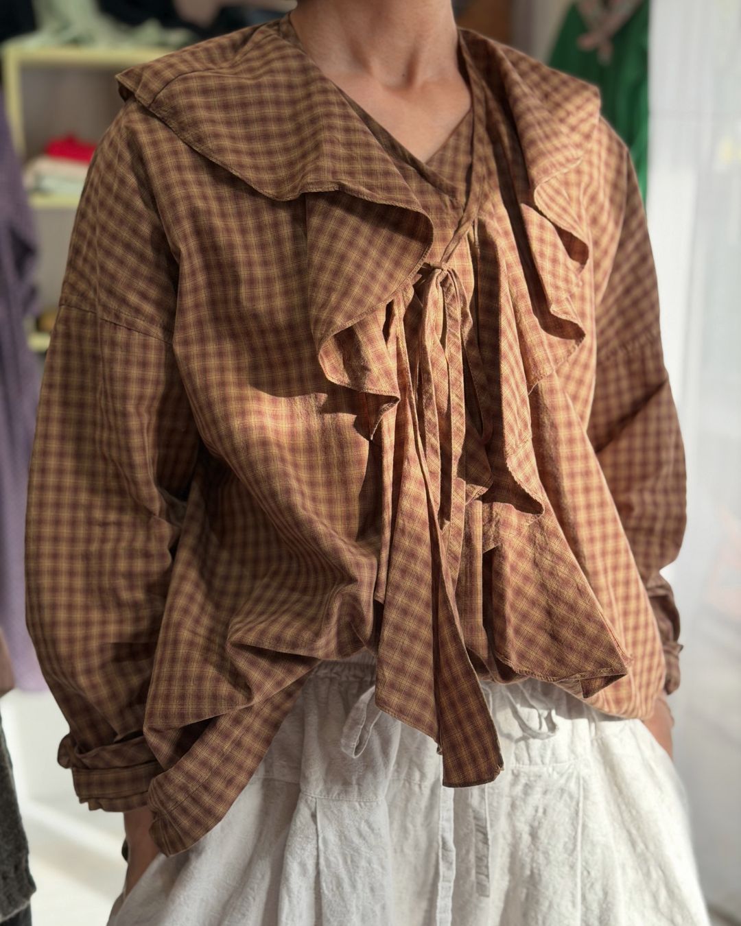 【予約】 F/W RS 011 2Wayフリルカラーブラウス（9月初旬 - 9月中旬）