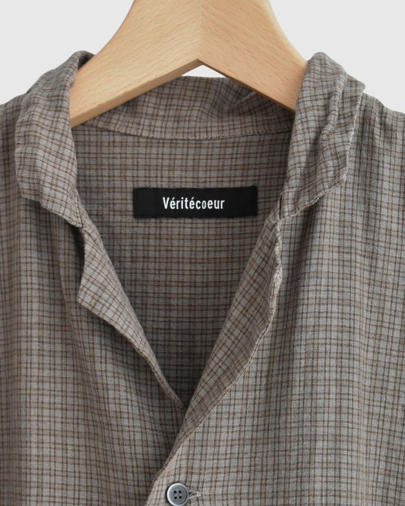 ダディチェックシャツ Gray