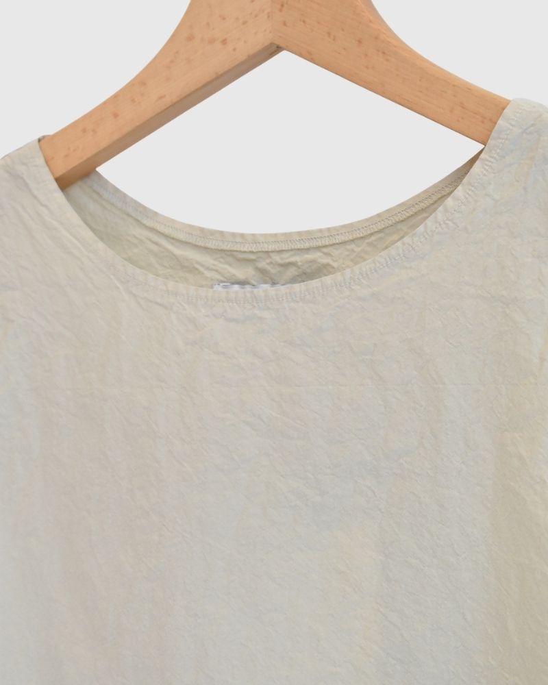 シュリンクノースリーブトップス Beige