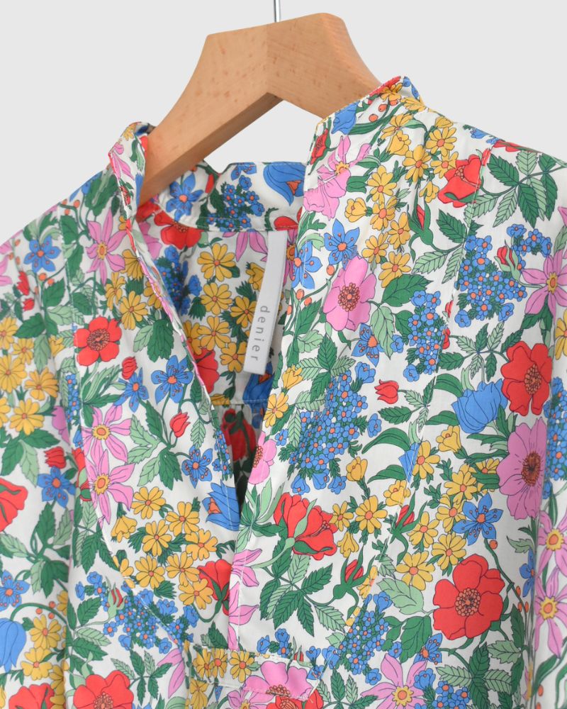 スキッパーシャツ（LIBERTY） ClarabellPink