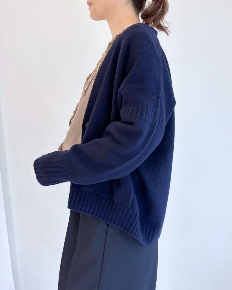 JANE Vネックカーディガン Navy