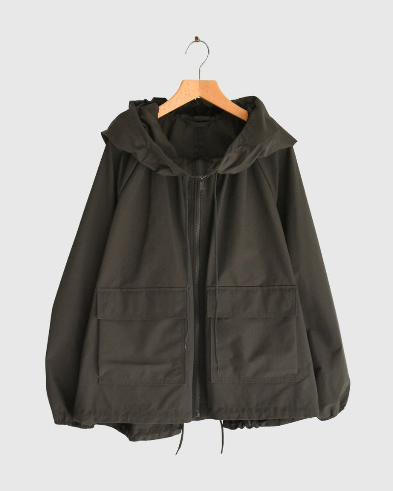 オーバーサイズ フーディジャケット Brown