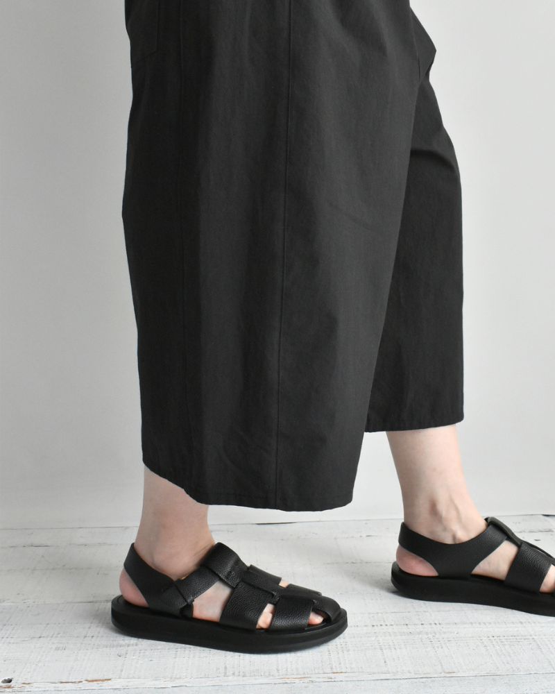 ヴィンテージコットン オーバルパンツ Black