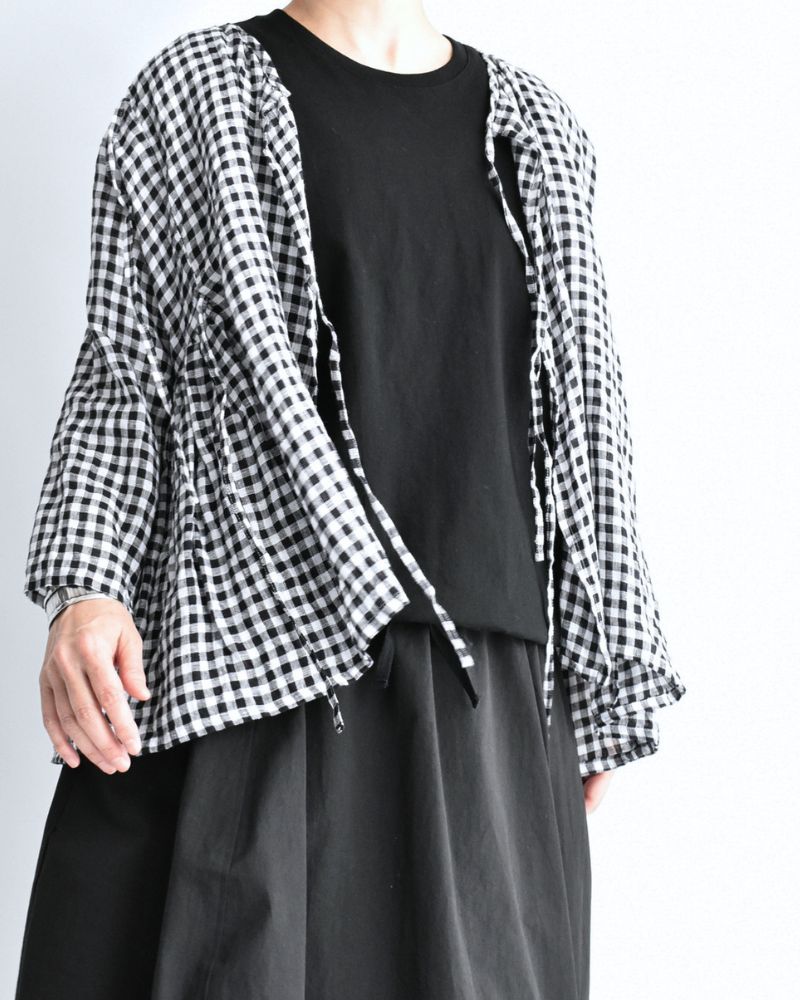 ノースリーブ ドロストTシャツ Black