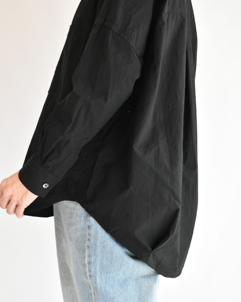 タックコクーンシャツ Black