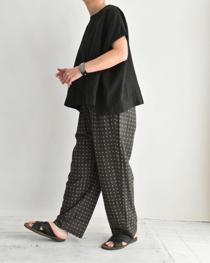 フレンチリネンプルオーバー Black