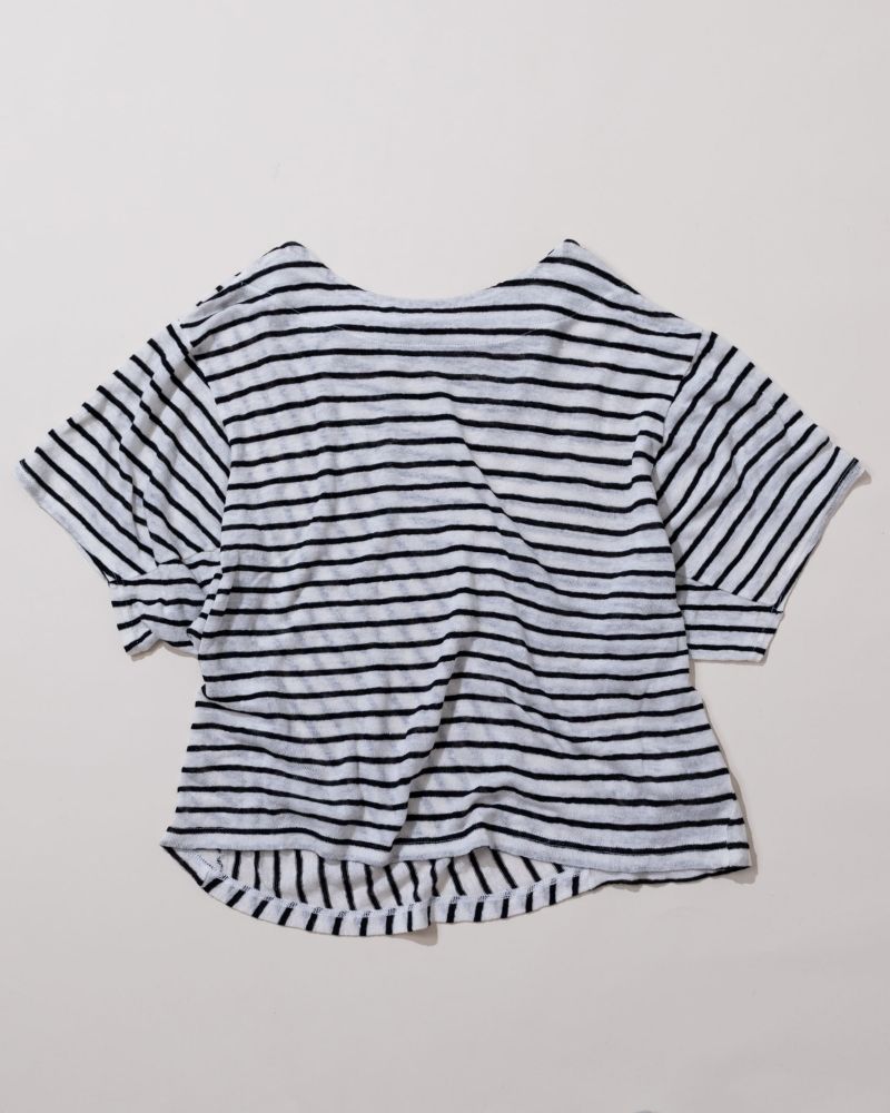 【予約】S/S TT185 リネンボーダー Tee（3月）