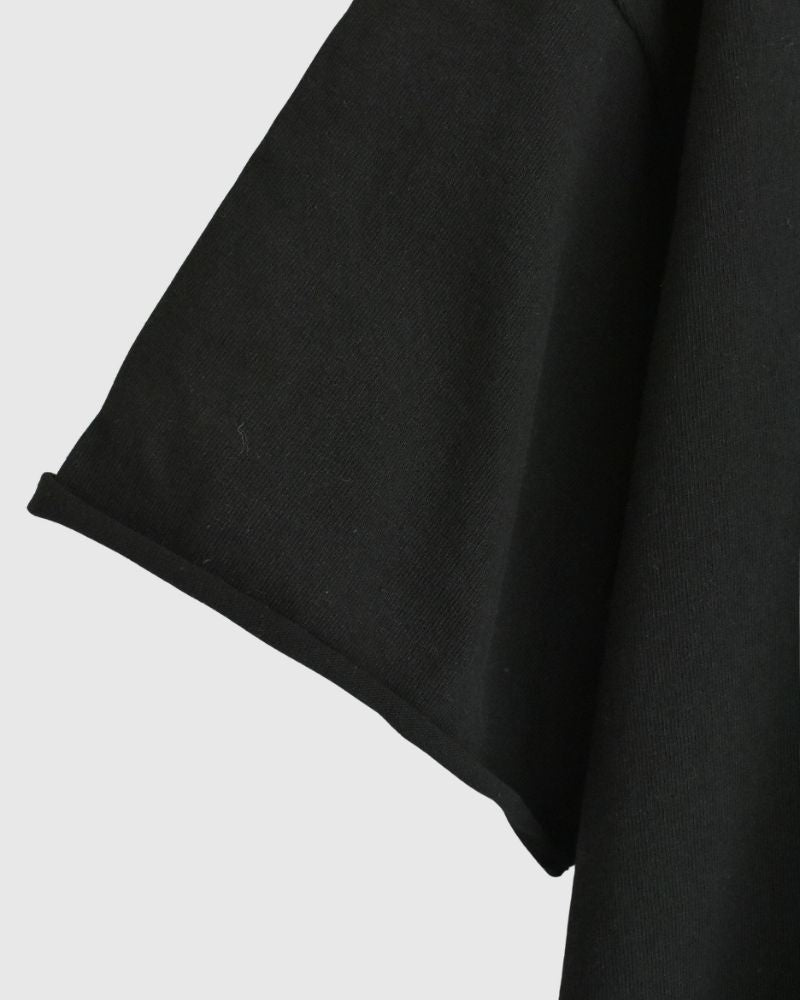 ハーフスリーブ ドロストTシャツ Black