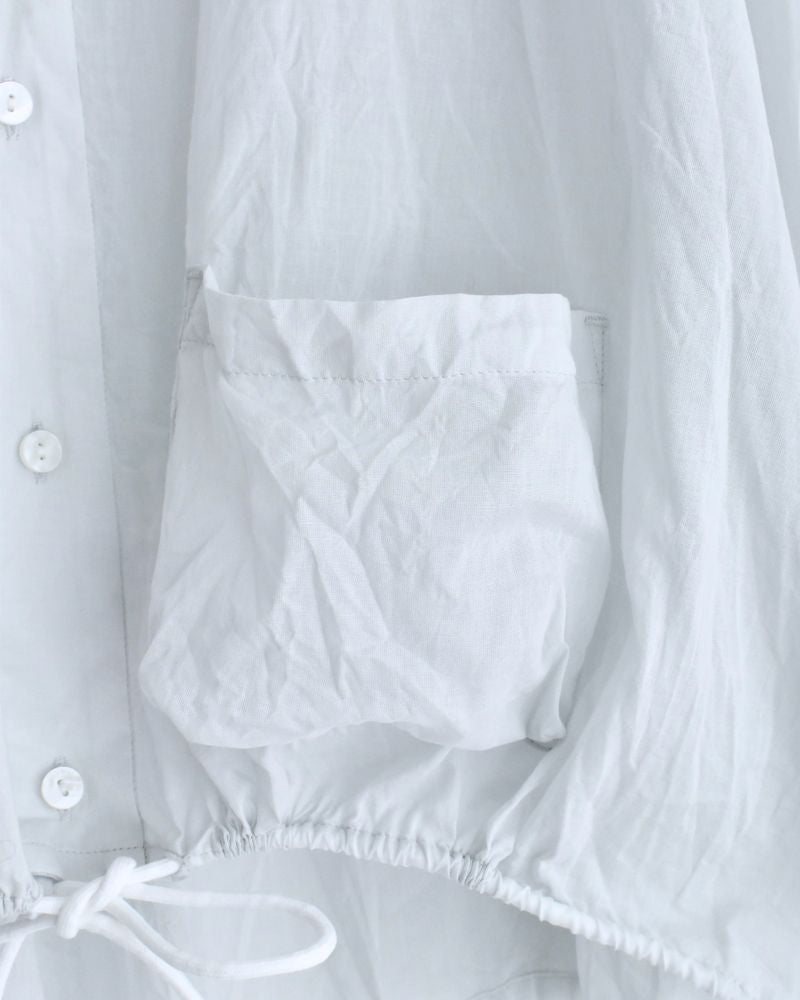 ヘムコードアジャストシャツ PaleBlue