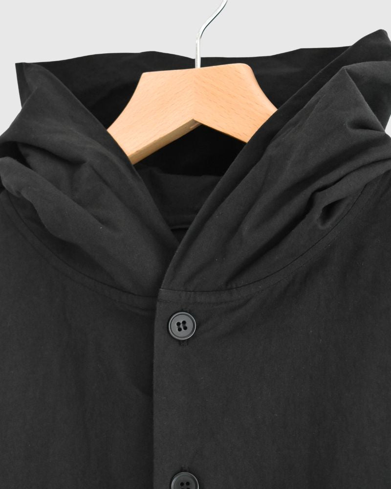 フードコートワンピース Black