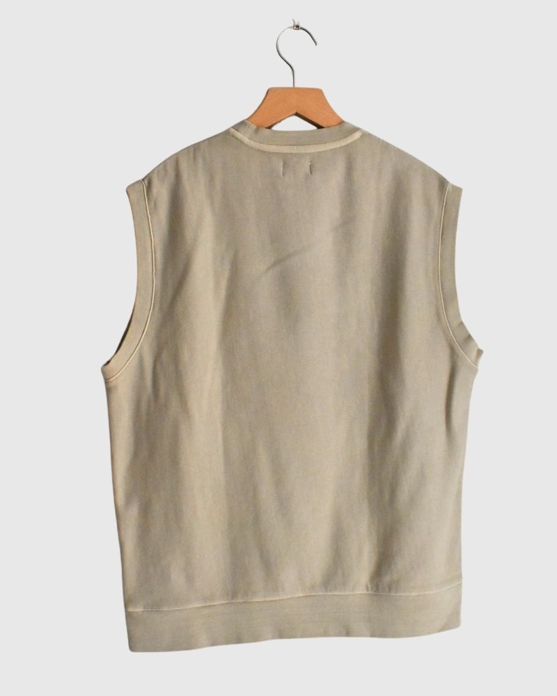 【sale】OG CANVAS TERRY LOOP VEST LightBeige　2