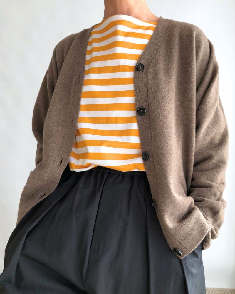 【sale】SUNNY Vネックカーディガン Brown