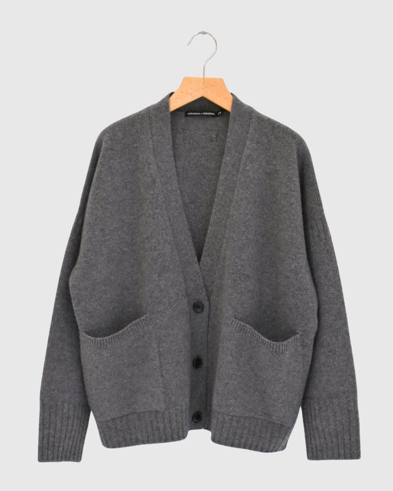 JANE Vネックカーディガン Gray