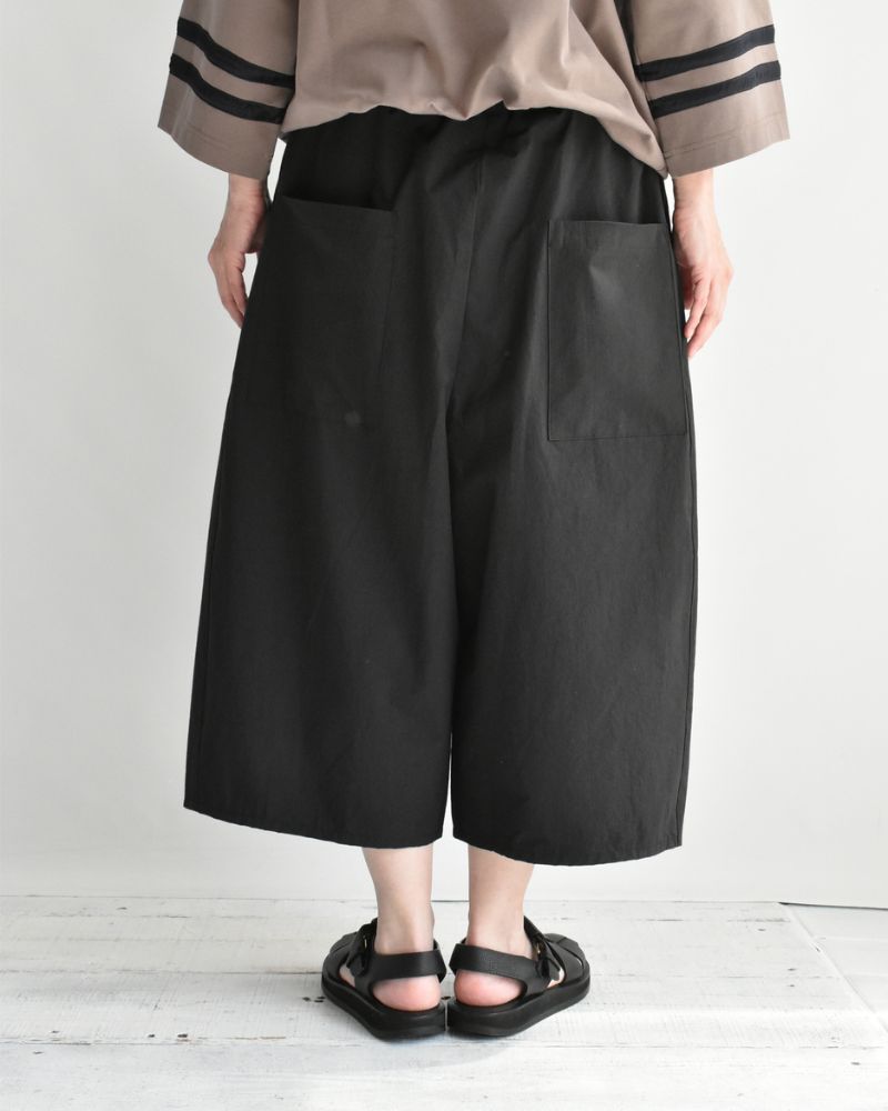 ヴィンテージコットン オーバルパンツ Black