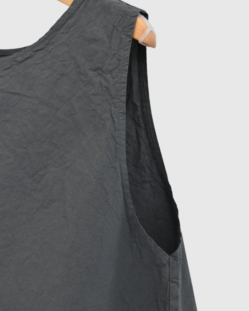 シュリンクノースリーブトップス Gray