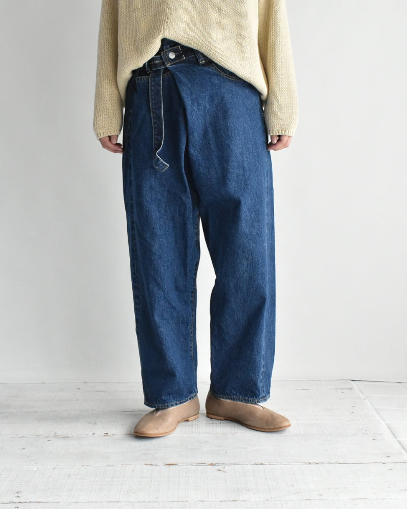 セルビッチデニムアシタックパンツ Blue