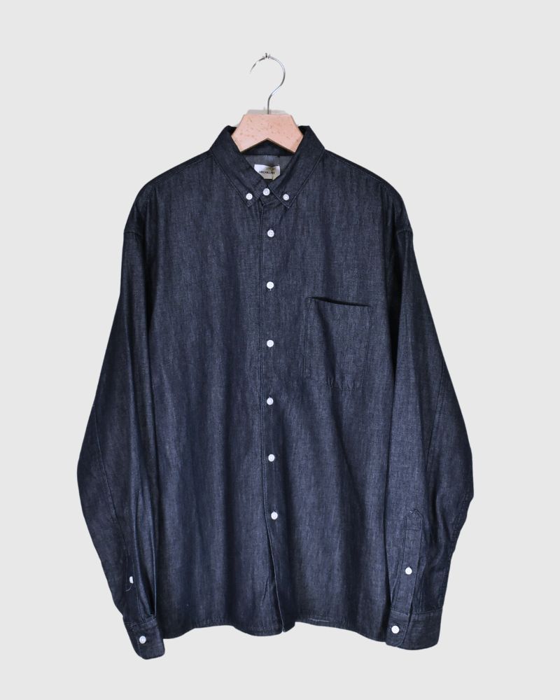 【sale】OG LIGHT DENIM B/D SHIRT DarkBlue　2