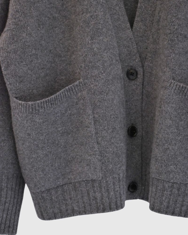 JANE Vネックカーディガン Gray